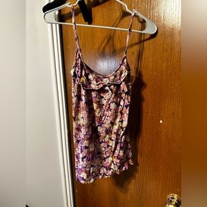 Old Navy Floral Ruffle Camisole Tank Top